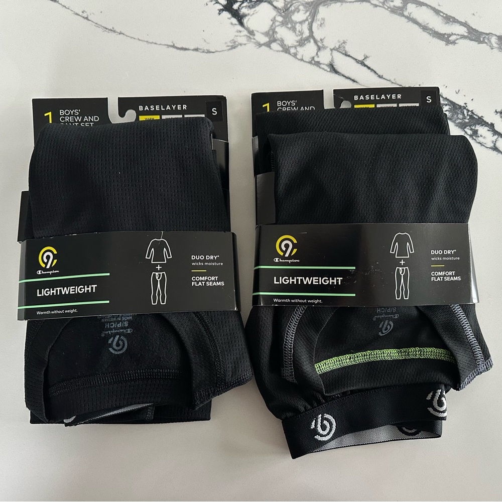Kid’s Thermal Sets 2 - Two Piece Sets Black Size S (6/7) New with Tags